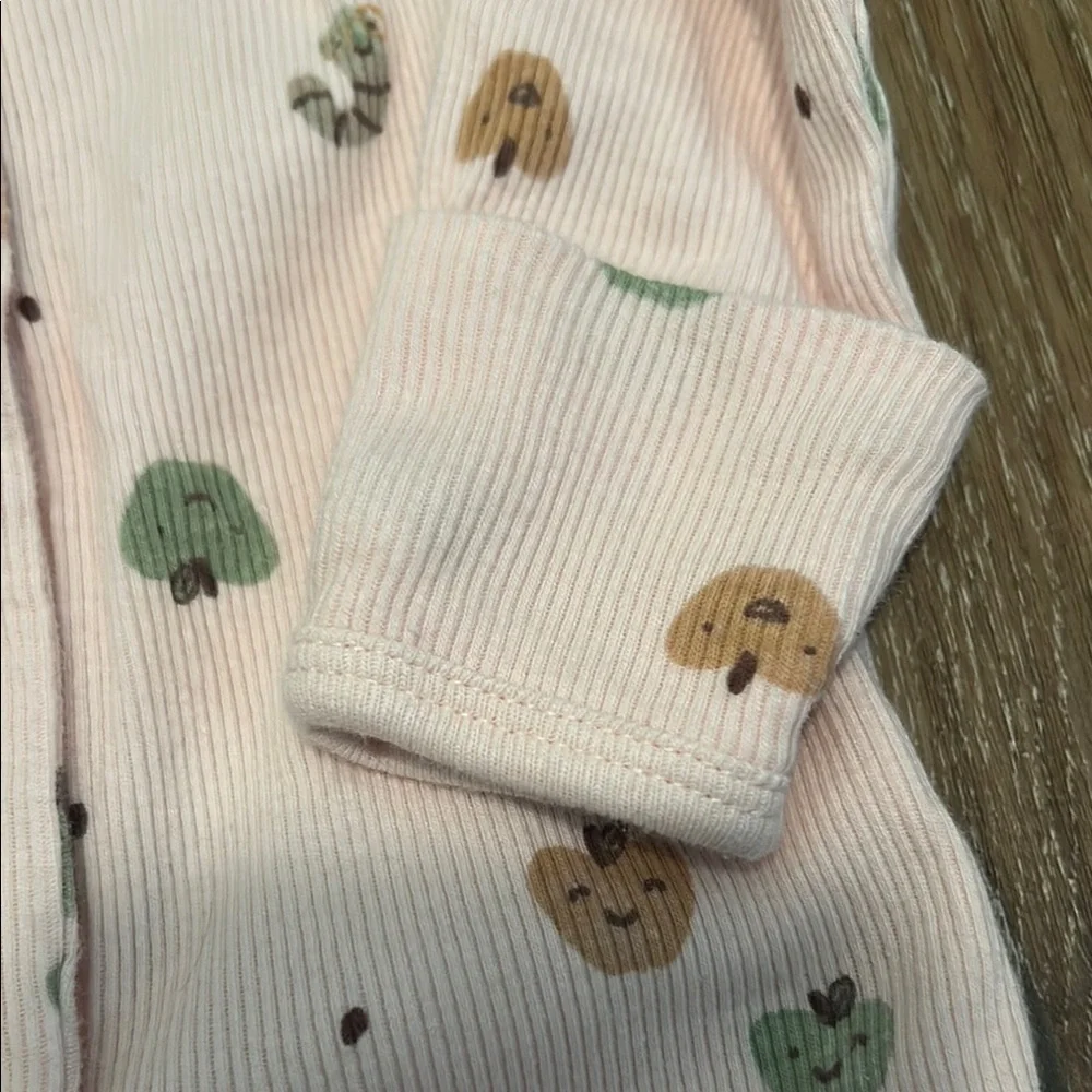 Carter's Pink and Green Footie One Piece